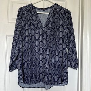 NYDJ blue blouse top